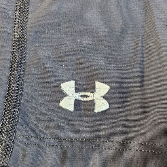 UNDER ARMOUR Workout Sports Bra and Shorts Set Small Black Gym Training Nylon - Picture 11 of 14
